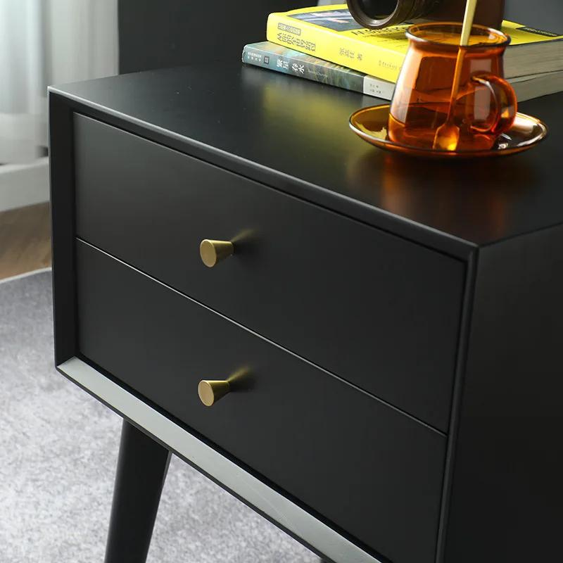 Bedside Table Solid Wood Nordic Bedroom Small Apartment Simple Modern Creative Bedside Storage Narrow Cabinet Simple