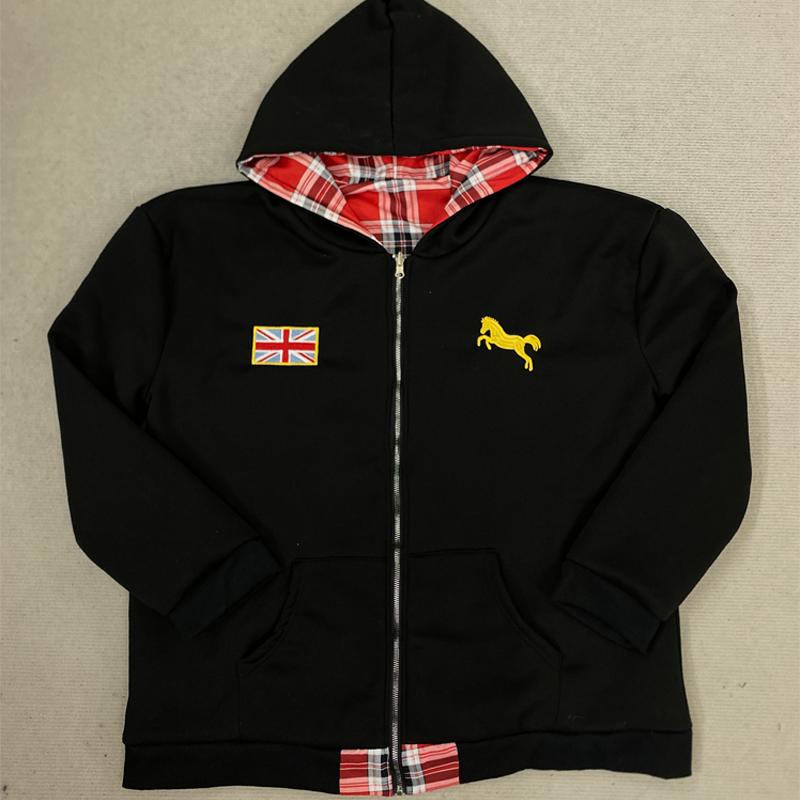 

Худи Y2K Street Осень и Зима Пирсинг Вышивка XL красный