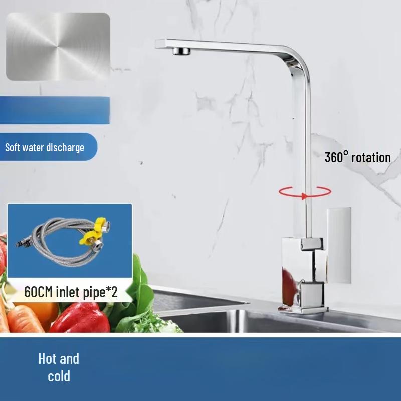 TLXT Stainless Steel Hot/Cold Kitchen Faucet