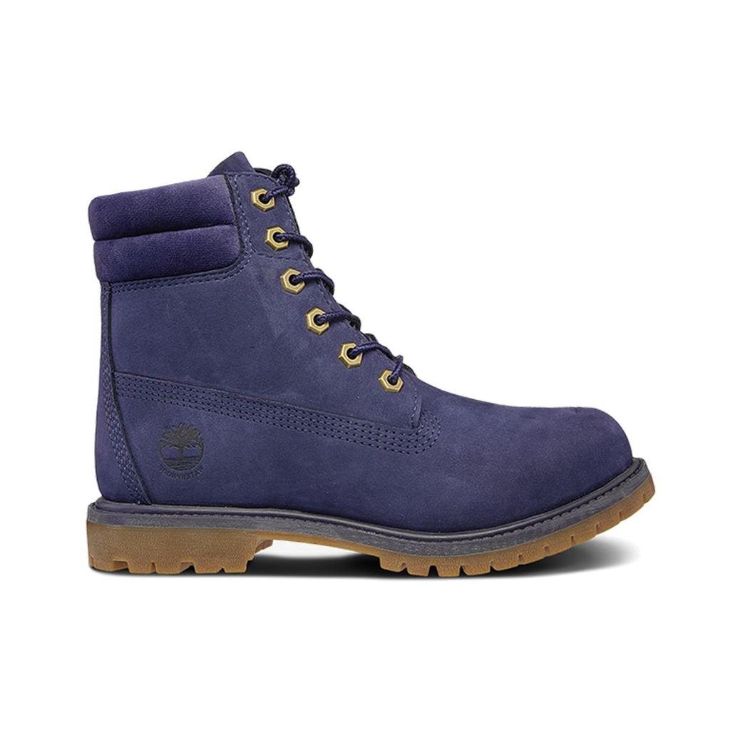 Timberland 6 Inch Waterproof Leather Outdoor Casual Martin Boots Women Boots Dark-Blue A1ZTN