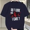 Deadpool I Look Like I Care Printed Tshirt Summer 2026 New Style Loose and Casual Trendy Shortsleeved Top
