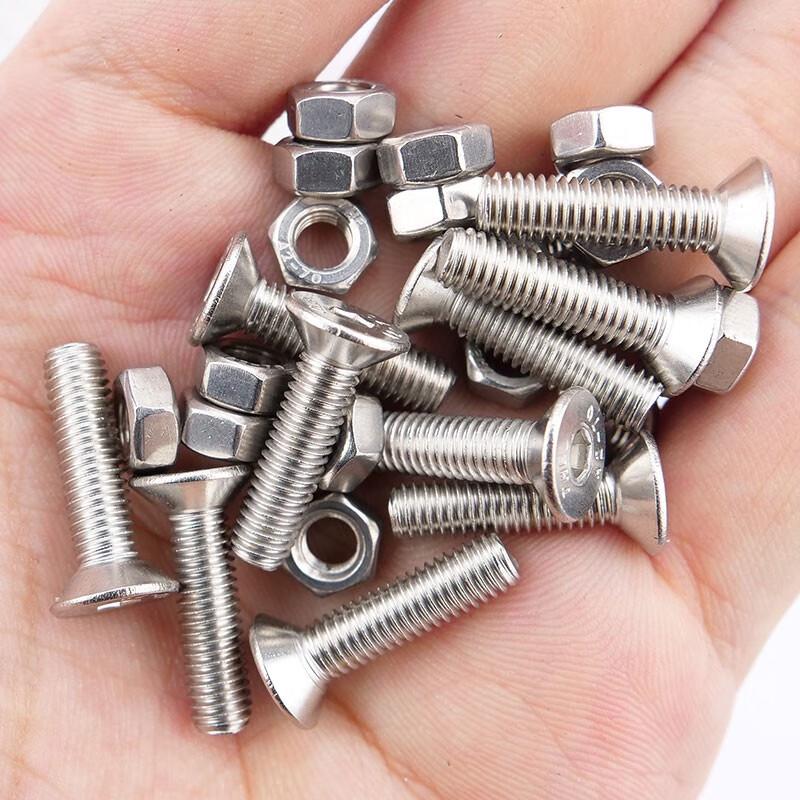 Bingyu 304 Stainless Steel DIN7991 Countersunk Flat Head Hex Socket Screws