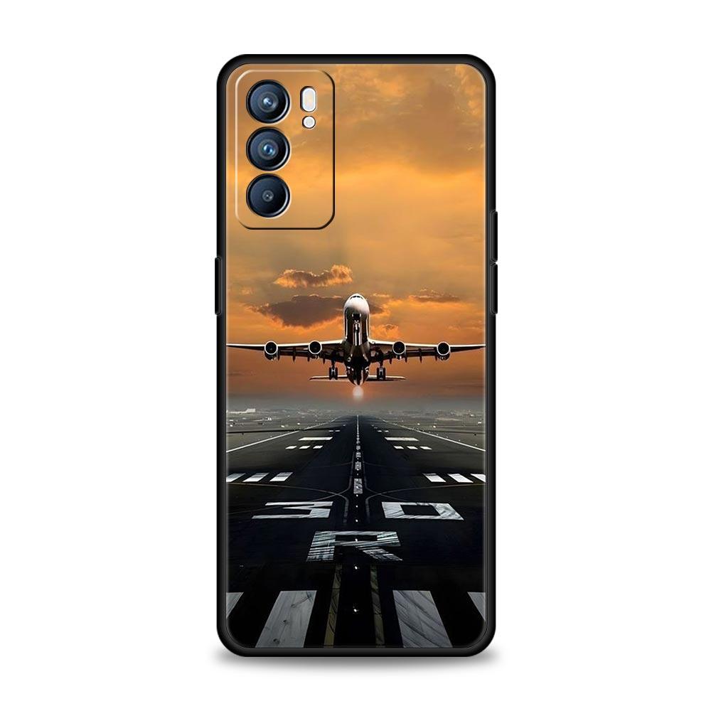 Travel-Nspired Airplane Route Phone Case For Oppo A17 A31 A54 A57 A78 A79 A98 Find X5 X6 Reno 6 7 8 10 11 12 13 F Pro Soft TPU
