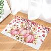 Fall Pink Pumpkins Flowers Leaves Welcome Doormats Decor Kitchen Corridor Balcony Rugs Bedroom Beside Foot Mat Non-Slip Floormat