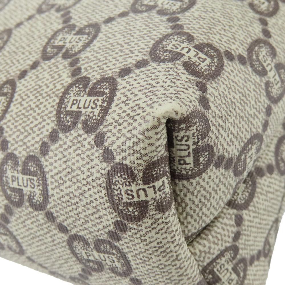 Used GUCCI Business Bag GG Plus Beige Clutch Bag