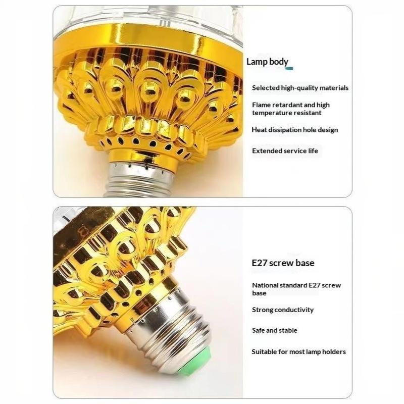 RGB Stage Magic Ball Light 360° Full Rotation Color Changing USB Plug for Bar Club DJ Show Anniversary Party Decor