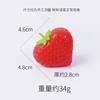 5Pcs Simulation Strawberry Fake Fruits Ornaments Heart-shaped Strawberry Model Photography Props Making Craft Cakes Accessories
