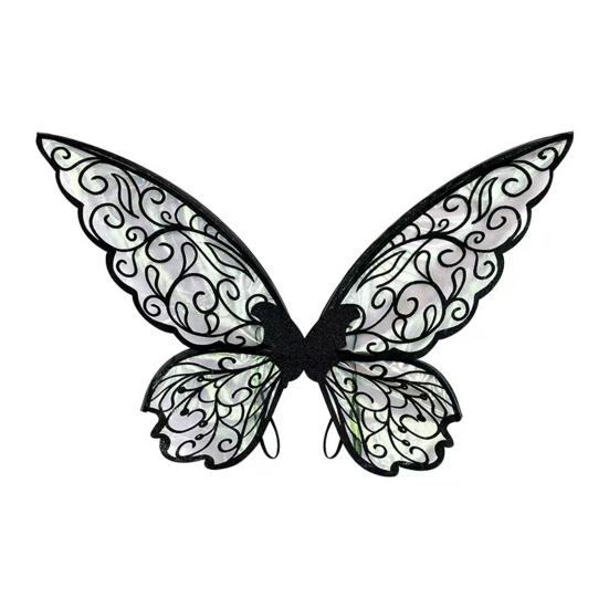 Fairy Wing for Kids Adults Butterfly Fairy Halloween Costume Glitter Angel Wings Elf Cosplay Accessory for Girls Women