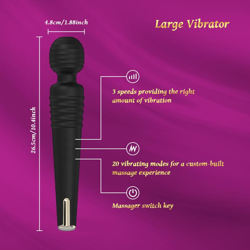 New Magnetic Charging Big AV Stick Adult Products Sex Orgasm Sex Toys Super Vibration Vibrator For Women