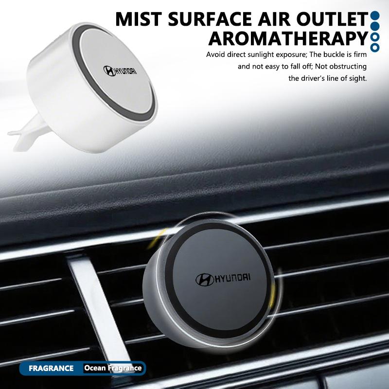 Car Air Outlet Aromatherapy Clip Outlet Perfume Freshener For Hyundai Genesis N-LINE I10 I20 I30 I40 IX20 IX35 Kona Tiburon HH52