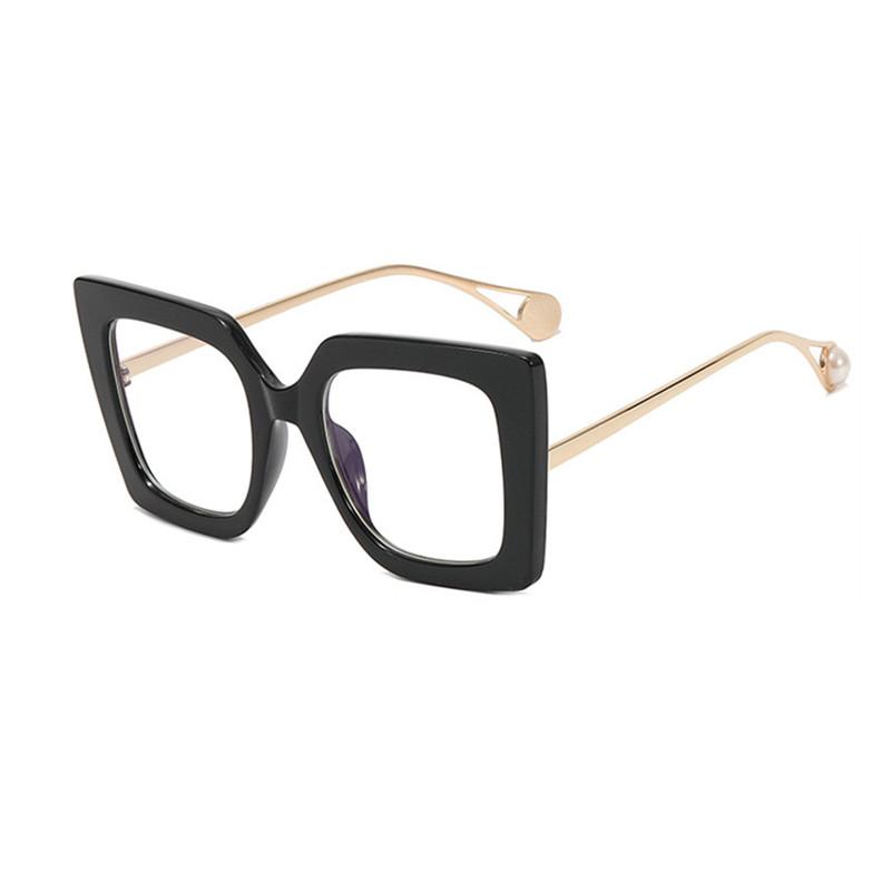 Blue Light Custom Degrees Oversized Reading Presbyopia Glasses Leopard Square Glasses Frame Clear Lens Prescription Lenses Women's Fashion Style