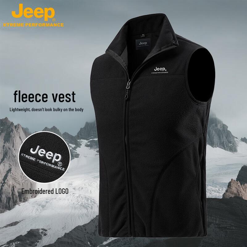 JEEP Unisex Outdoor Fleece Vest S