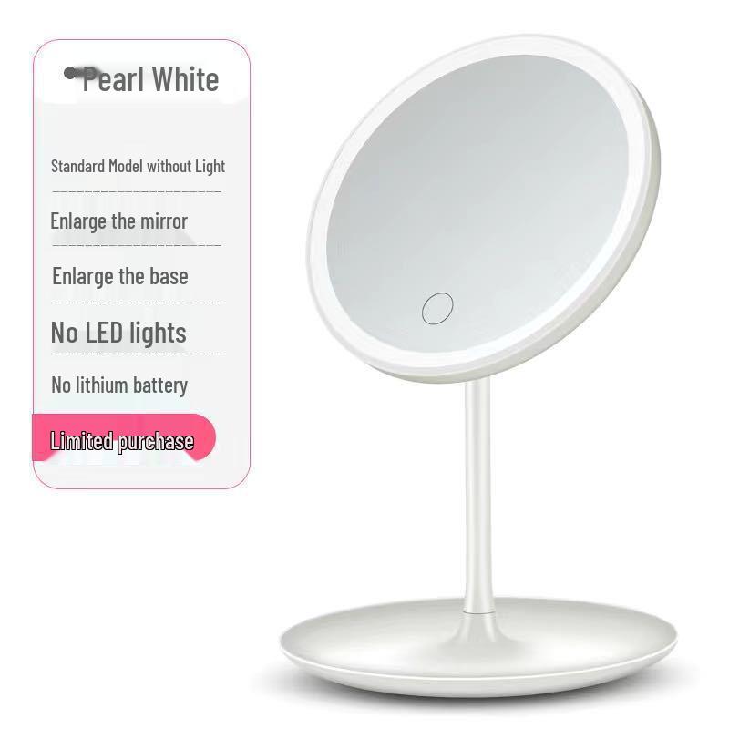 LED Light Desktop Makeup Mirror, Color-Changing Portable Mirror for Home and Dressing Table.