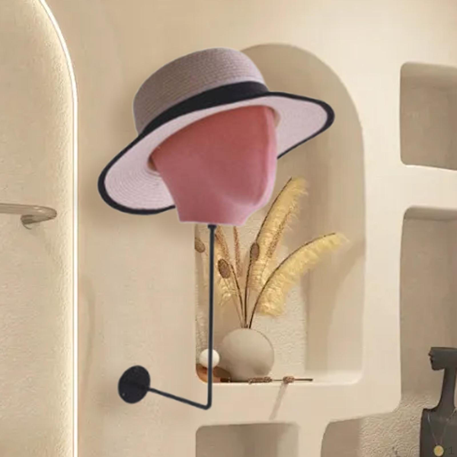 

Hat Holder Display Styling Sturdy Hairpiece Stand Mannequin Head Model for Scarves Shopping Mall розовый