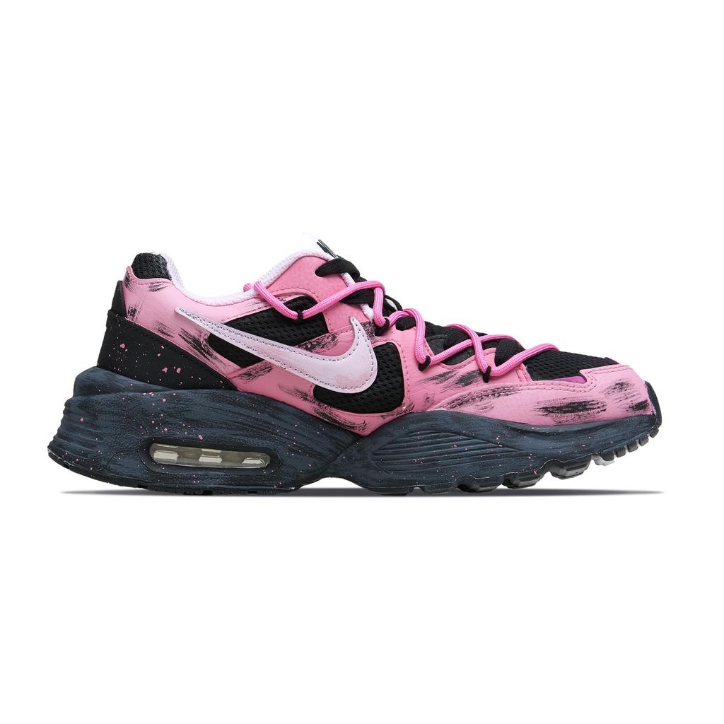 Nike Air Max Fusion Low Top Casual Running Shoes Women's Black Pink CJ1671-100(Team196-)