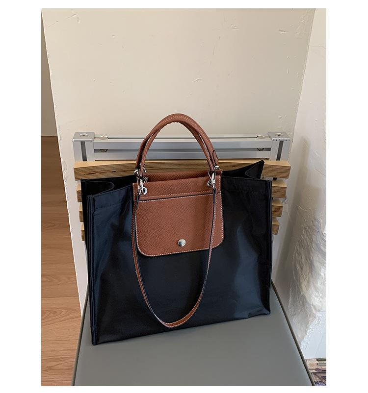

New large-capacity Oxford cloth bag women s casual simple and trendy shoulder bag portable tote bag trendy чорний
