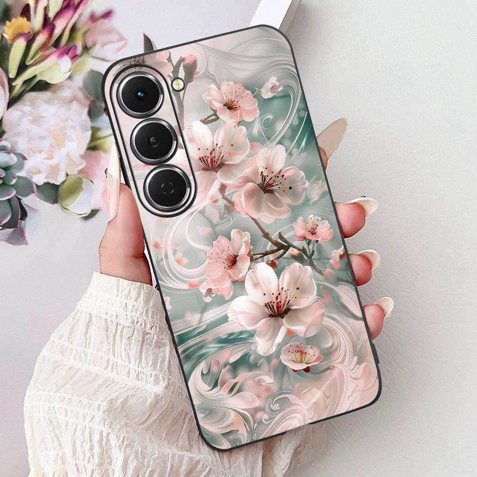 For Tecno Spark 40 Pro / 40 Pro+ Elegant Floral Butterfly Phone Case For Tecno Spark 40Pro Plus KM6 KM7 Soft Silicone TPU Cases
