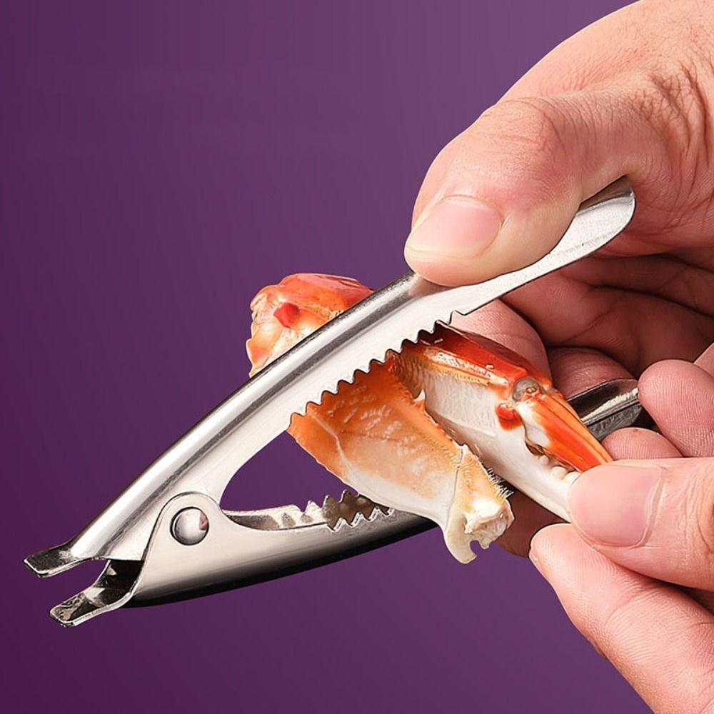 2pcs Rust-free Blood Clam Clip Stainless Steel Crab Opener Durable Nuts Pliers  Scallop