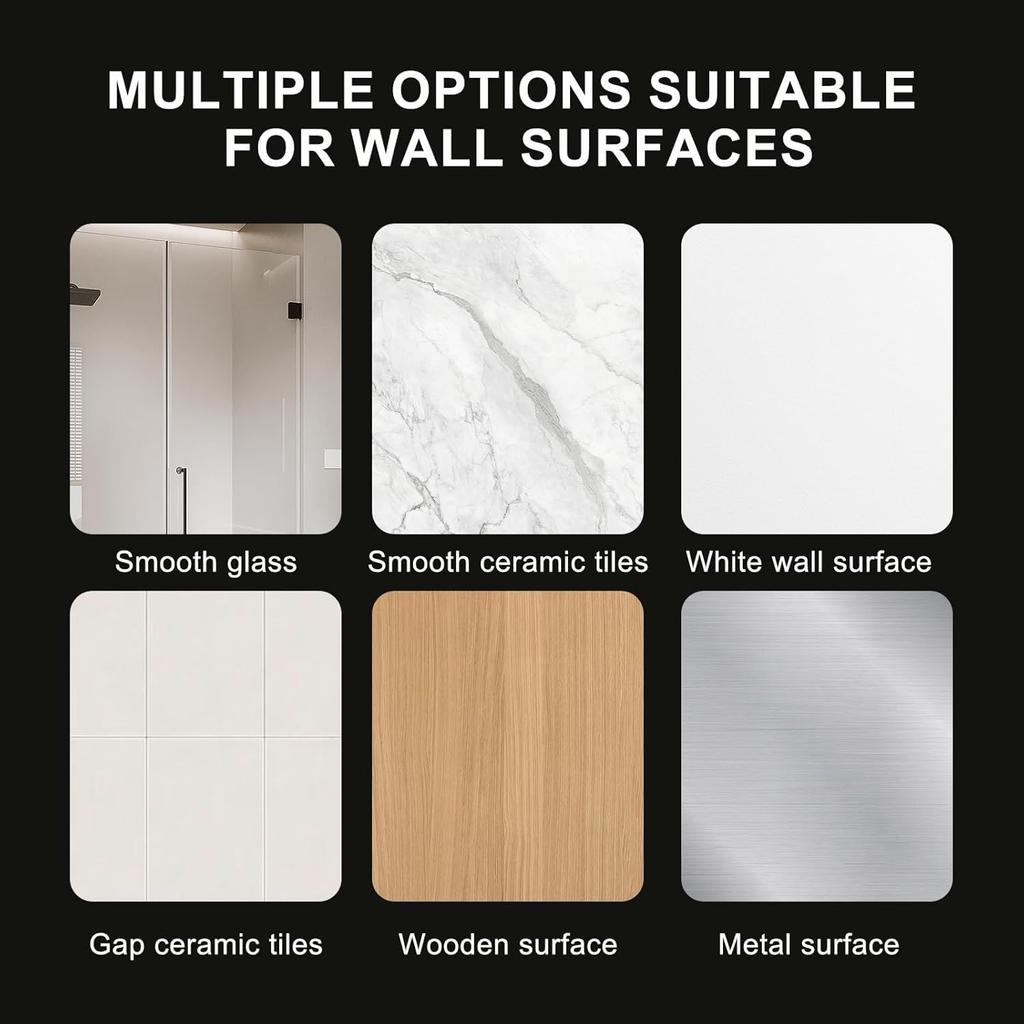 1PC Wall Mount Strong Adhesive Shower Head Holder ABS Waterproof Adjustable Bathroom Shower Bracket Easy Installation Base