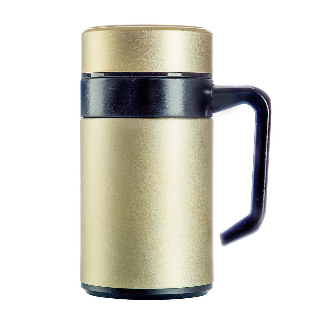 Stainless Steel Thermos Cup Gift Men's Business Office Cup with Handle Filter Tea Cup