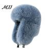 Gift for Women in Winter Faux Fur Trapper Hat, Fuzzy Hat with Ear Flaps, Fleece Soft Lined Cap Windproof Ushanka Cold Weather Outdoor Cycling