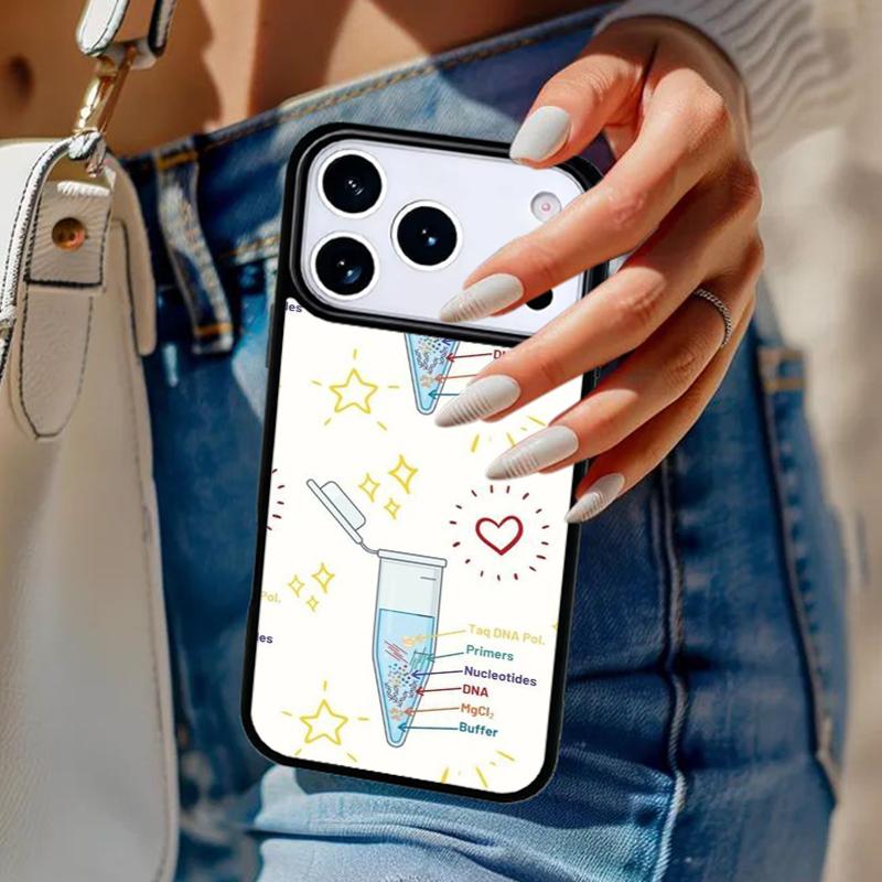 Biology and Chemistry Print Phone Case For iPhone 17 Air 14 15 13 12 Max Cover For Apple 14 15 16 16e 11 Pro Max Plus Coque