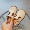 Girls Solid Color British Style Kids Princess Leather Shoes College Style Casual Single Shoes