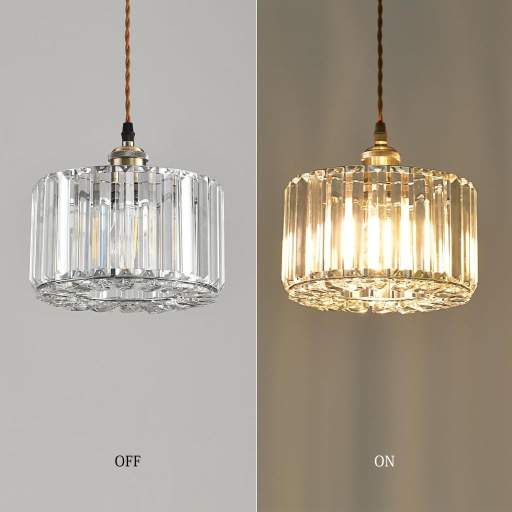 LVWIT Pendant Track E26 Crystal with Ceiling 60cm Adjustable Interior Ceiling Dining Decorative Fixture Sold Light, Hook-type, Lighting, Socket,