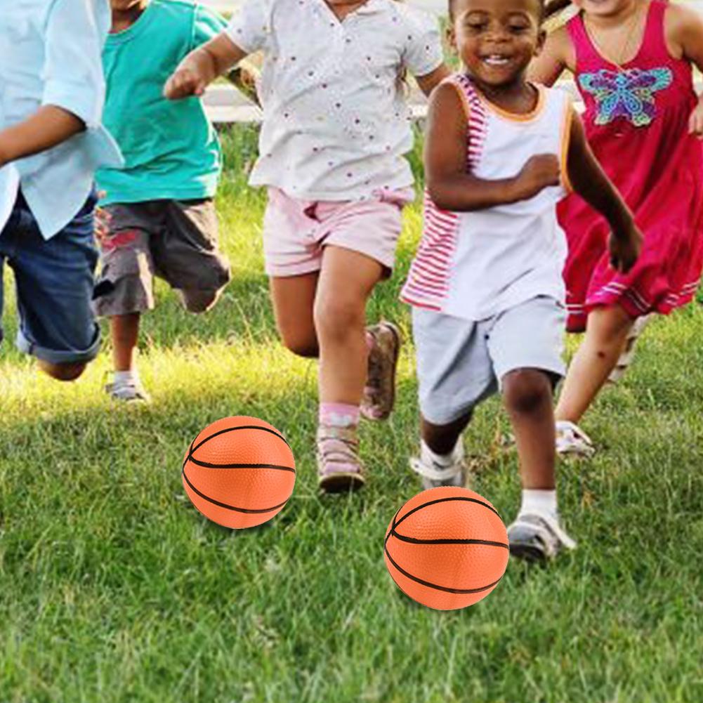 10Pcs/lot 10cm Inflatable Basketball PVC Mini Orange Basketballs Small Basketballs Summer Beach Basketball for Parent-Child Game