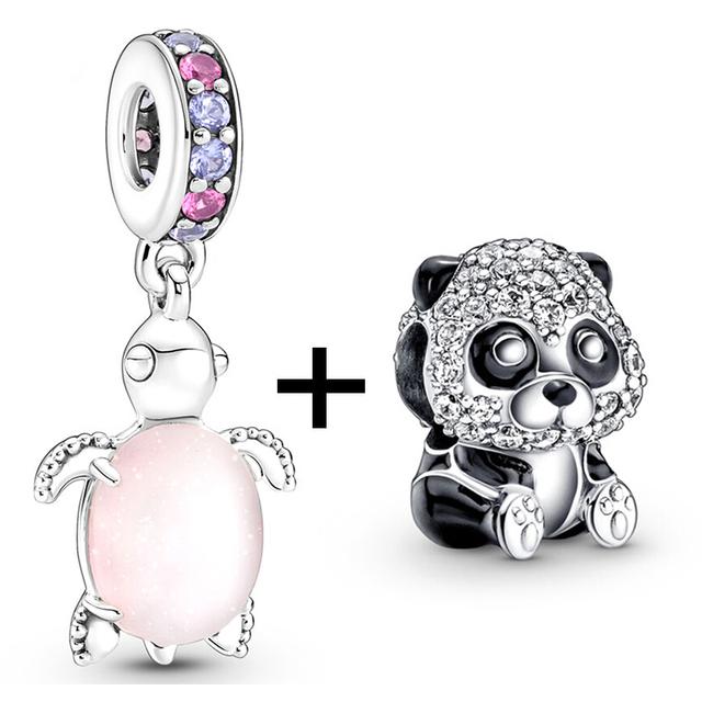 2 teile/los Schildkröte Octopus Vogel Charme Perlen Anhänger Passt Original Diy Armbänder Halsketten Für Frauen Männer Schmuck Geschenk Sonderangebot