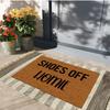 Shoes Off Homie Doormat Rubber Bathroom Kitchen Mat Garden Garage Door Floor Mat Non-Slip Carpet Entrance Rug