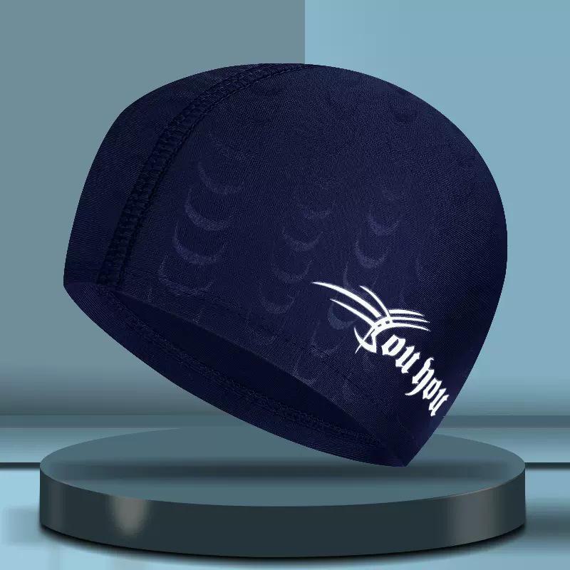 Youyou Men's Spandex Swimming Cap for Long Hair - Ideal for Pool & Hot Spring