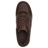 Coach Soho Cow Split Leather Round Toe Lace-Up Low-Top Sneakers Men Sneakers Chocolate-Brown CCK59-MPL