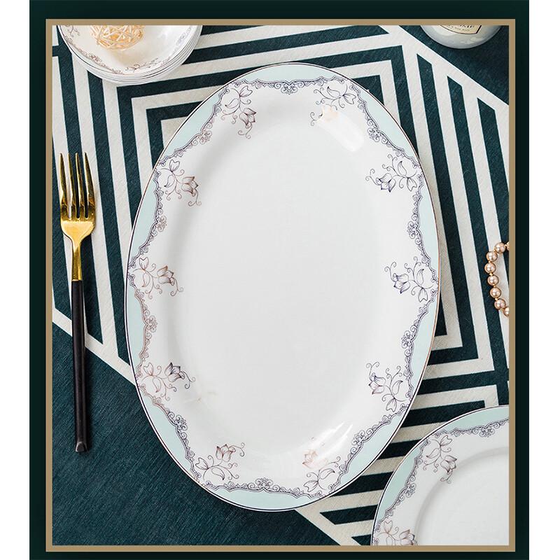 Zestaw ceramicznej zastawy stołowej Qianhua Zhike Jingdezhen