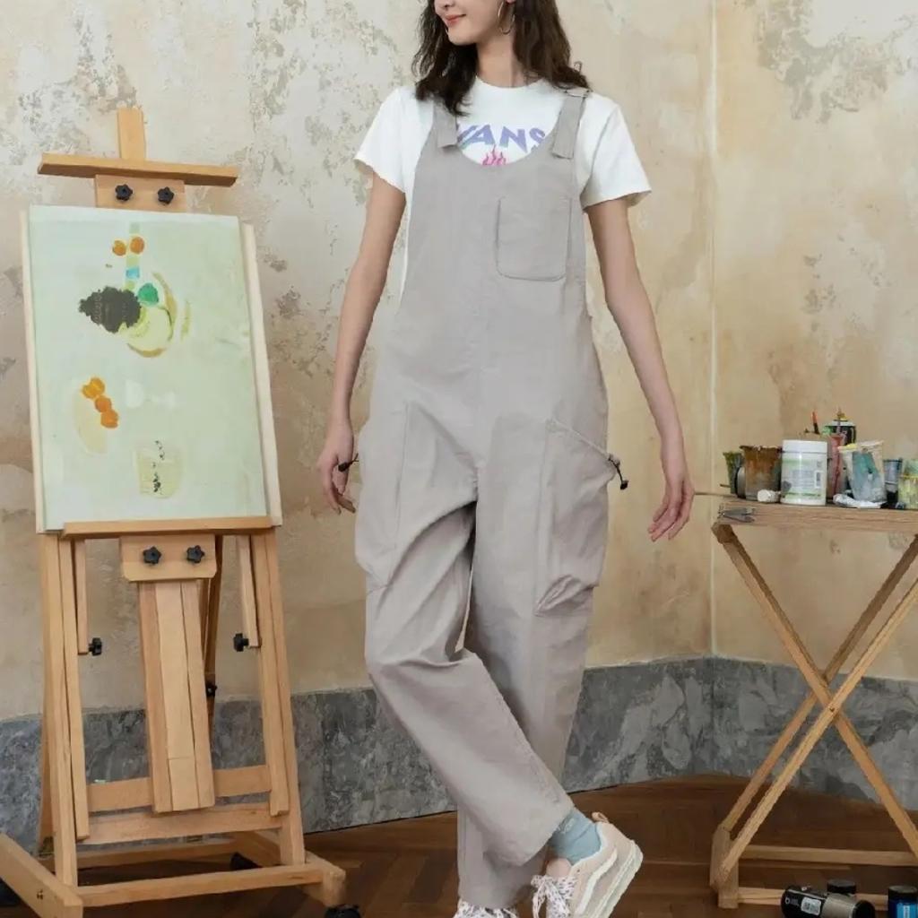 Vans SS25 Fashion Comfortable Daily Overalls Women Overalls Light-Brown VN000M71HCZ