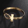 Stainless Steel Egyptian Sign Ankh Cross Life Cuff Bracelet for Women Girls Beautiful Religious Style Gift