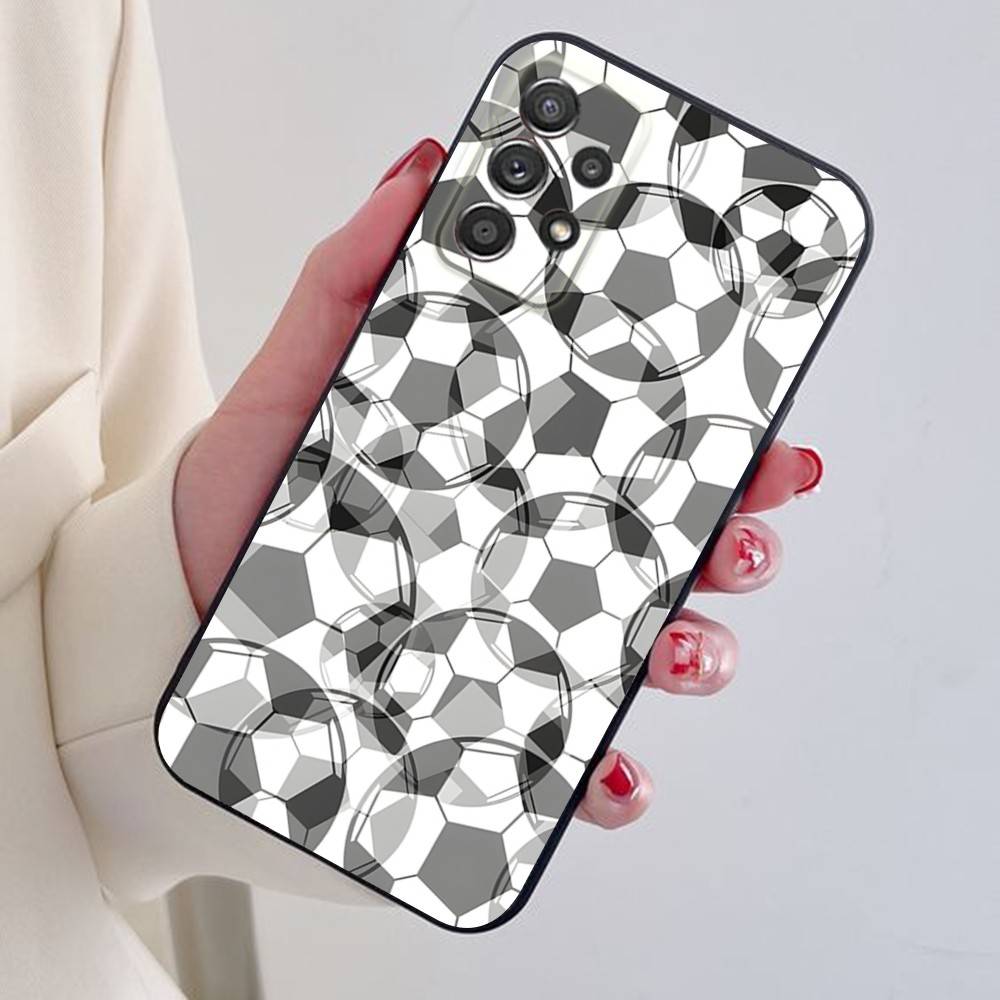 Football Sport Phone Case For Samsung S24,21,22,23,30,Ultra,20,Plus,Note,10,9,Black Soft Silicone Case