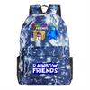 Rainbow Friends Cartoon School Backpack Kids Boys Girls Lightweight Oxford Fabric Bookbag With Ergonomic Shoulder Straps