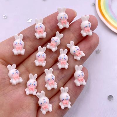 50 pezzi in resina colorata mini coniglio piatto pietra scrapbook applique matrimonio decorazione artigianato fai da te nail art gioielli forniture