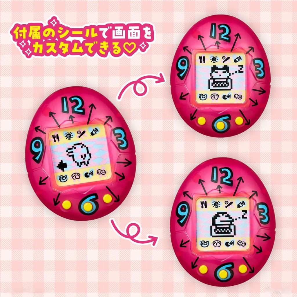 Bandai Tamagotchi Lip Original Transparent Ages 15 and Up Custom!! & Cheek, Pink,