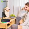 Multifunctional  Phone Holder Wireless Bluetooth Speaker  Emergency Power bank,USB Charging, RGB Lights, Hands-free,support USB/TF Player