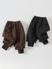 Retro Polka Dot Baby Footed Pants – Korean Style Boys' Autumn/Winter Cotton Casuals