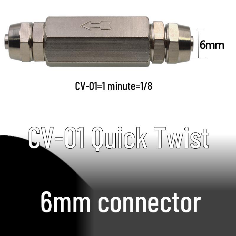 Pneumatic Air Compressor Check Valve Connector for Gas Backflow Prevention