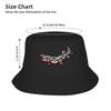 Alaskan Muskie Fish Bucket Hat  Hip Hop Fisherman Caps For Couple Korean Hunting Sun Hats Portable Design Cap
