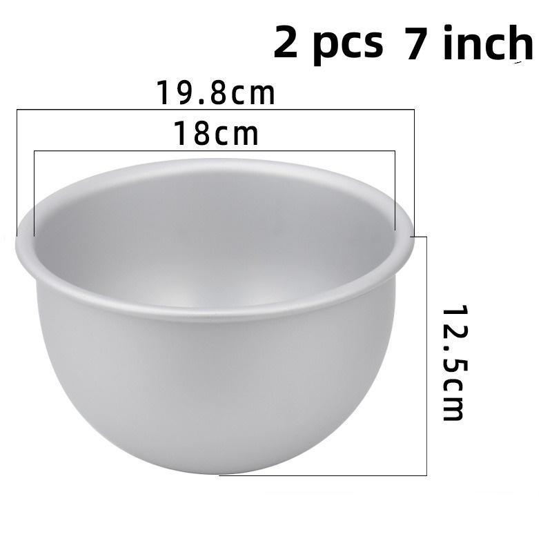 4pcs or 2 Pcs Set Round Bath Bomb Molds Aluminum Alloy Ball Sphere Bath Bomb Mold Cake Baking Pastry Mould DIY Bathing Tool