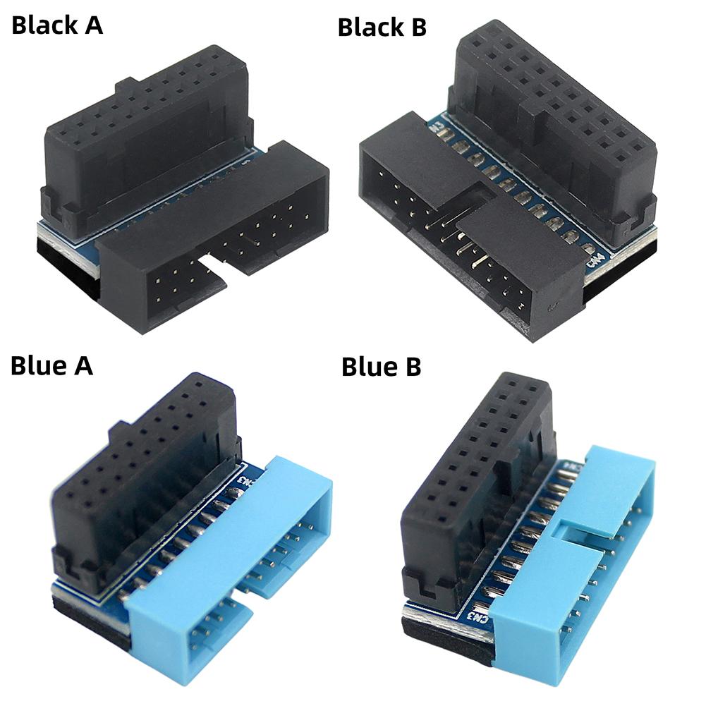 USB 3.0 19pin 20pin Male To Female Extension Adapter Angled 90 Degree for Motherboard Mainboard Connector Socket
