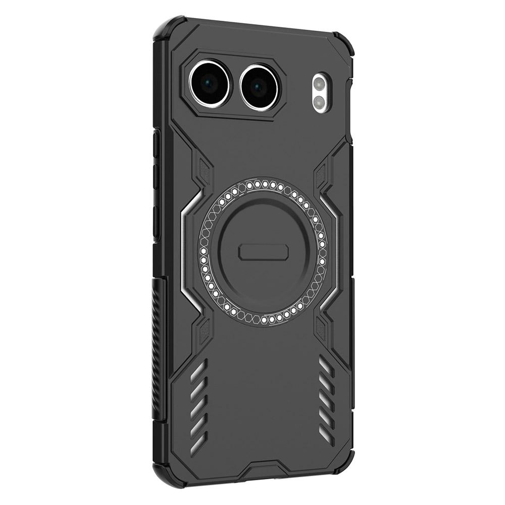 

For OnePlus Nord 4 Magnetic Case Butterfly Armor Hollow Heat Dissipation PC+TPU Phone Cover Green