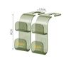 2PCS Car Double Hook Multi-function Car Rear Seat Rear Seat Hook Storage Hook