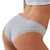 5pcs Ladies Summer Sexy Lace Print Cotton Soft Comfortable High Bounce Low Waist Triangle Briefs