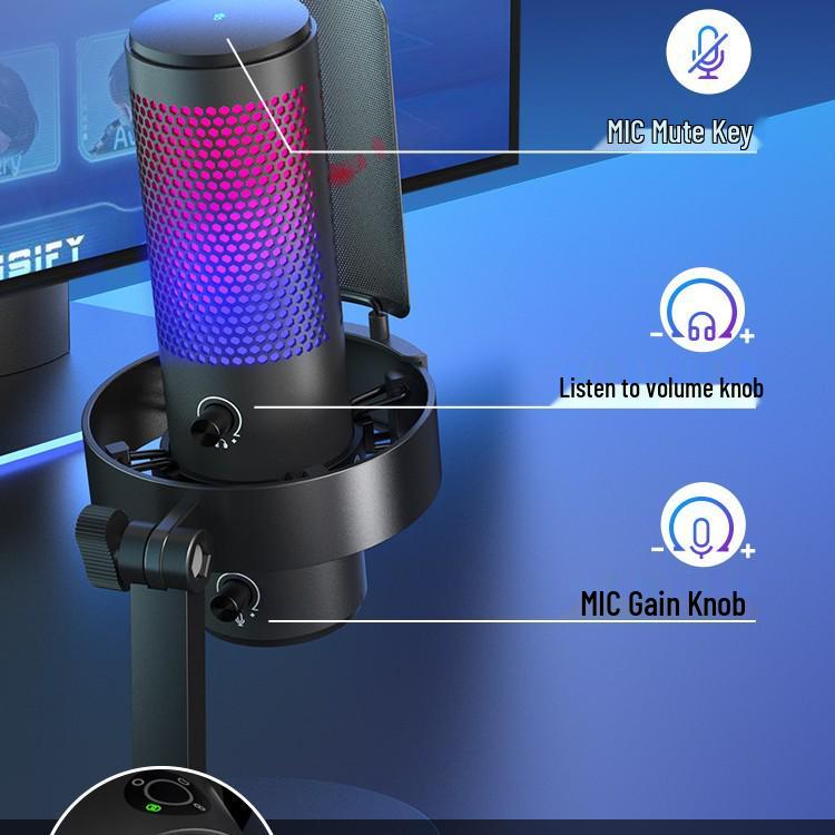 Fifine A9 USB Condenser Microphone for Live Streaming and Gaming